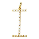 LARGE DIAMOND INITIAL CHARM