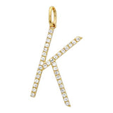 SMALL DIAMOND INITIAL CHARM