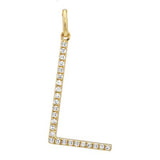 SMALL DIAMOND INITIAL CHARM