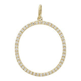 SMALL DIAMOND INITIAL CHARM