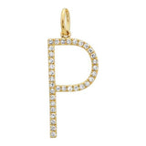 SMALL DIAMOND INITIAL CHARM