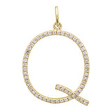 SMALL DIAMOND INITIAL CHARM