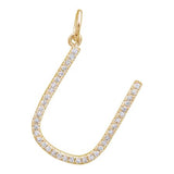 SMALL DIAMOND INITIAL CHARM