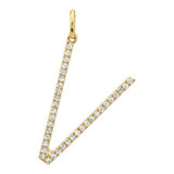 SMALL DIAMOND INITIAL CHARM