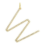 LARGE DIAMOND INITIAL CHARM