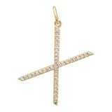 LARGE DIAMOND INITIAL CHARM