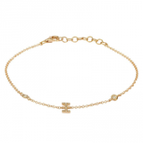 2 DIAMOND INITIAL BRACELET