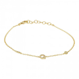 2 DIAMOND INITIAL BRACELET
