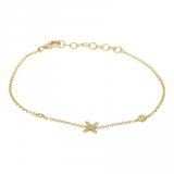 2 DIAMOND INITIAL BRACELET