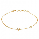 2 DIAMOND INITIAL BRACELET