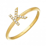DIAMOND INITIAL RING