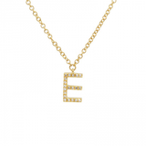 SMALL DIAMOND INITIAL NECKLACE