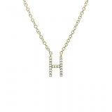 SMALL DIAMOND INITIAL NECKLACE