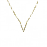 SMALL DIAMOND INITIAL NECKLACE