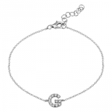 DIAMOND INITIAL BRACELET