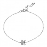 DIAMOND INITIAL BRACELET