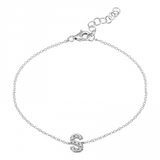 DIAMOND INITIAL BRACELET