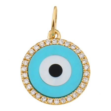 TURQUOISE EVIL EYE CHARM