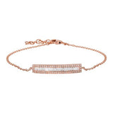 BAGUETTE DIAMOND BAR BRACELET