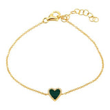 MALACHITE HEART BRACELET
