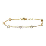 DIAMOND CIRCLE STATION BRACELET