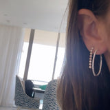 THIN ROUND DIAMOND HOOPS