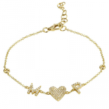 CUSTOM DIAMOND LETTERS BRACELET