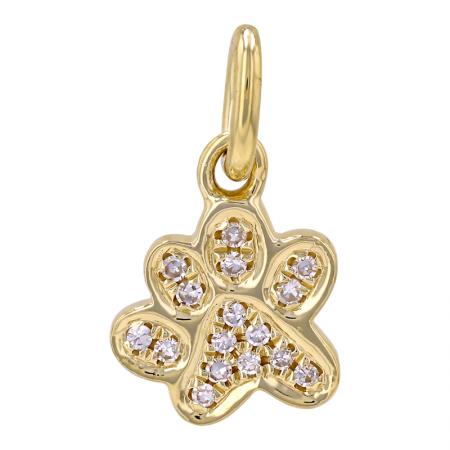 DIAMOND DOG PAW CHARM