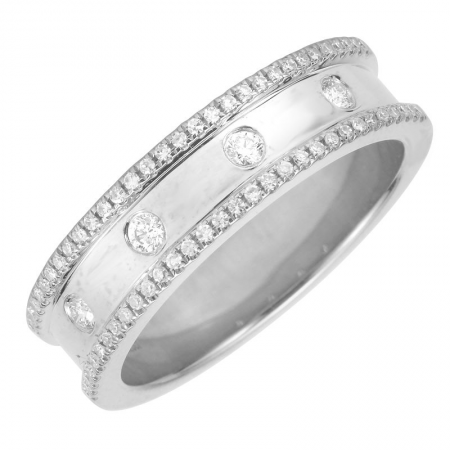 DIAMOND BORDER RING
