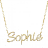 CUSTOM NAME DIAMOND NECKLACE