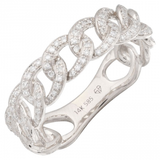 DIAMOND CUBAN LINK RING