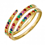 RAINBOW WRAP RING