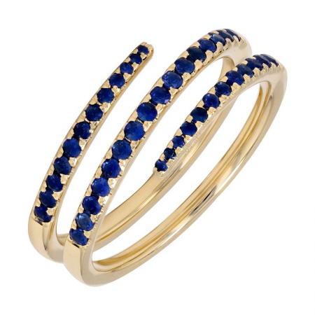 BLUE SAPPHIRE WRAP RING