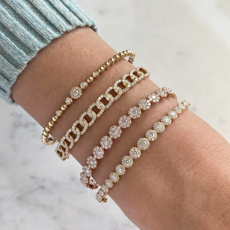 DIAMOND CUBAN BANGLE