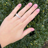 LAB GROWN EMERALD DIAMOND ETERNITY BAND