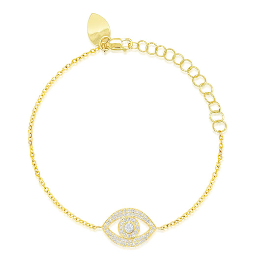 DIAMOND EVIL EYE BRACELET