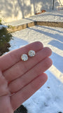 BEZEL SET LAB DIAMOND STUDS