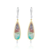 OPALIZED WOOD DROP EARRINGS