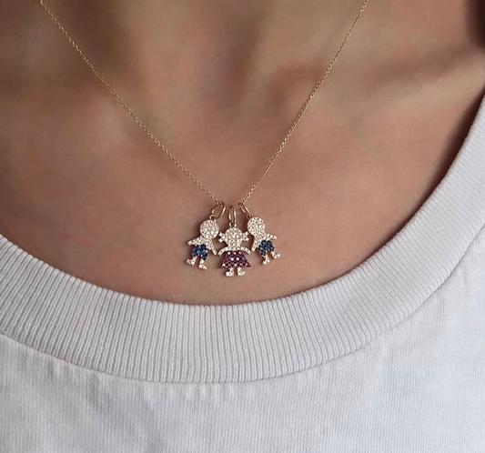 BLUE SAPPHIRE BOY CHARM