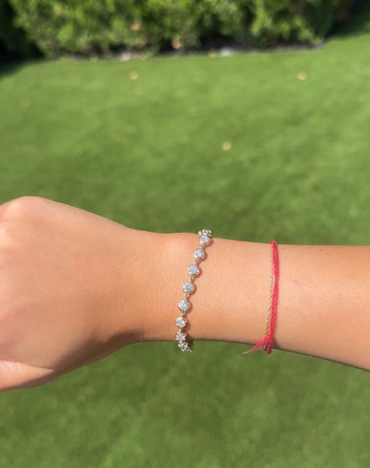 3.5 CT BUBBLE SET LAB DIAMOND TENNIS BRACELET