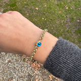 GOLD LINK EYE BRACELET