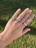 10 POINTERS LAB DIAMOND ETERNITY PINKY RING