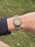 ROLEX VINTAGE LADIES DATEJUST TWO TONE GOLD DIAMOND DIAL 26MM