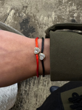 LAB DIAMOND HEART STRING BRACELET