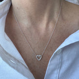 SMALL OPEN HEART NECKLACE