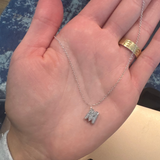 CUSTOM LAB DIAMOND INITIAL CHARM