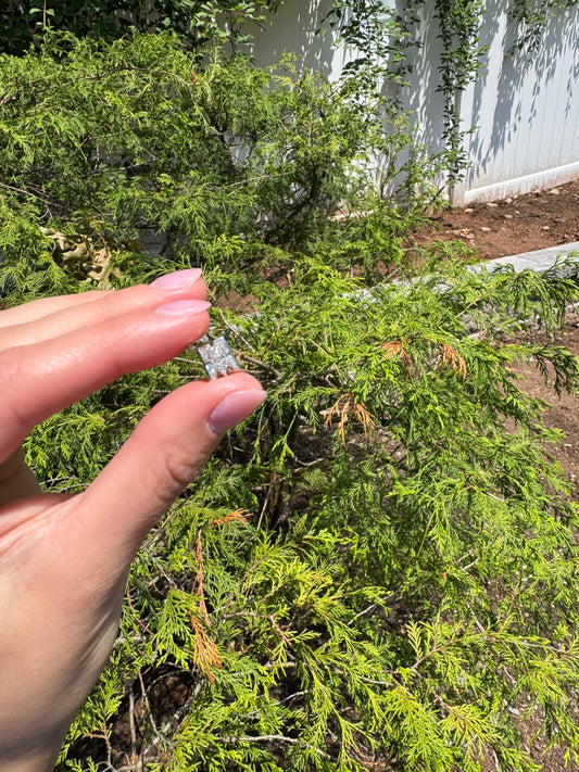CUSTOM LAB DIAMOND INITIAL CHARM