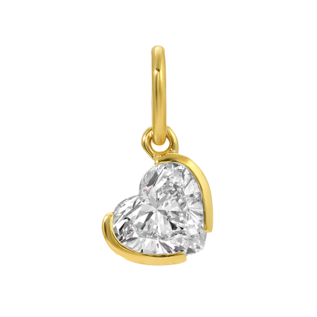 1.54 CT LAB DIAMOND HEART CHARM