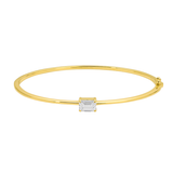 1.5 CT EMERALD LAB DIAMOND BANGLE