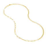 50/50 PAPERCLIP ROLO CHAIN